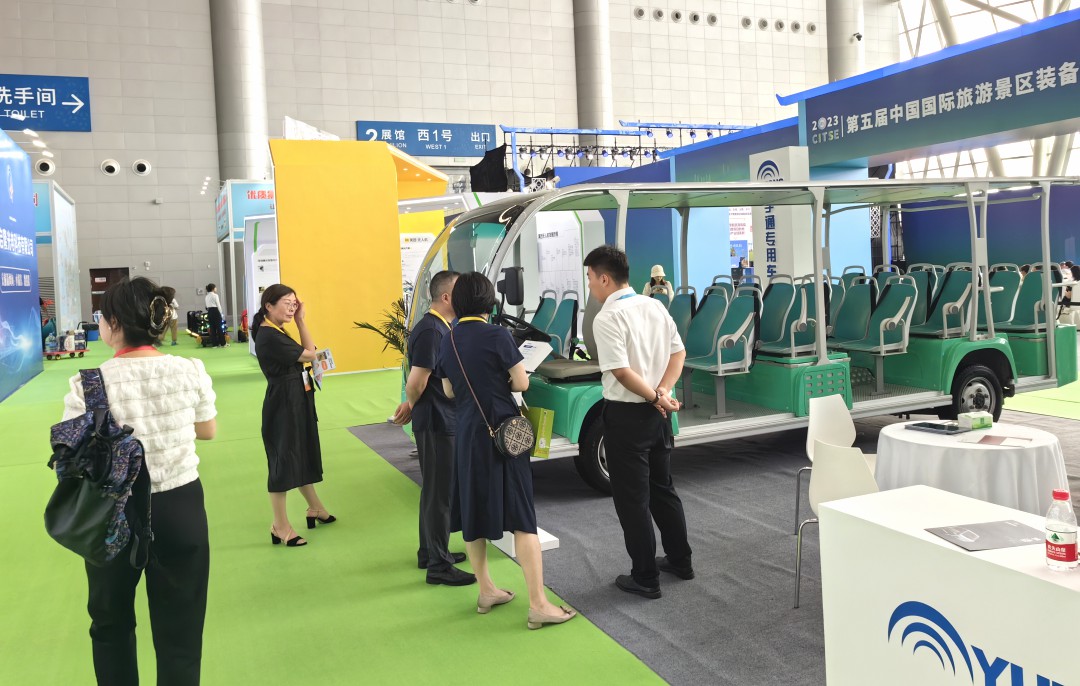 赢多多锂电观光车“爬坡王”重磅亮相第五届中国国际旅游景区装备博览会！